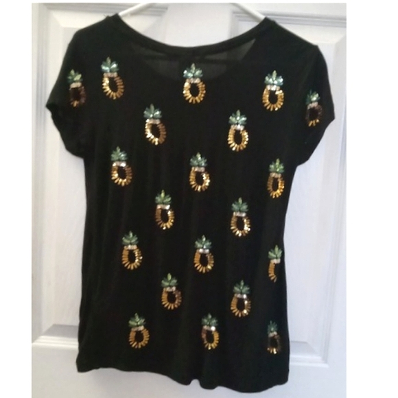 H&M Pineapple Tee Size S - Picture 2 of 4